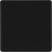 BG Nexus Flatplate Screwless Matt Black Single Blanking Plate FFB94 by British General (BG-FFB94-1)