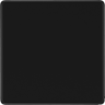 BG Nexus Flatplate Screwless Matt Black Single Blanking Plate FFB94 by British General (BG-FFB94-1)