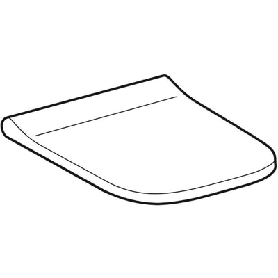 Geberit Smyle Square Slim Soft Close Toilet Seat - 500.237.01.1 by Geberit (Geberit-500.237.01.1)