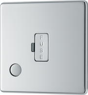 BG FPC55 Nexus Screwless Flat-Plate Unswitched Fused Connection Spur Unit Flex Output Polished Chrome 13A by British General (BG-FPC55-Shopify-SA_1)