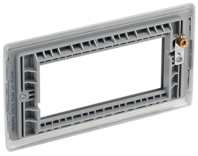 NBSEMR4 Back - The Euro Module range from British General combines plates and interchangeable modules so you can configure your own bespoke switches and sockets.