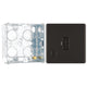 BG Screwless Black Nickel 13A Flex Unswitched Fused Connection Unit FBN55 with 35mm Steel Back Box