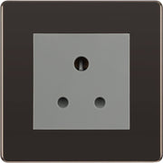 BG Nexus Screwless Black Nickel 5A Unswitched Socket FBN29MG by British General (BG-FBN29MG)