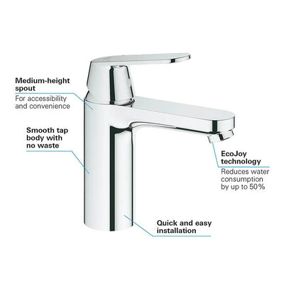 Grohe EUROSMART COSMOPOLITAN Basin Mixer Tap - 23327000 by Grohe (GROHE-23327000)