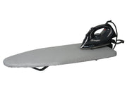 Corby Sutton Table Top Ironing Centre in Light Grey with Sherwood 2000W Steam Iron - UK Plug