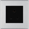 BG Nexus Screwless Brushed Steel 5A Unswitched Socket FBS29MB by British General (BG-FBS29MB)