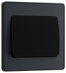 BG Evolve PCDMG12WB Matt Grey1 Gang 20A 16AX 2 Light Switch-Black Insert by British General (BG-PCDMG12WB-Shopify-SA_1)