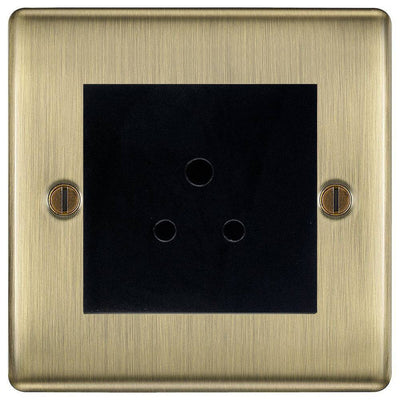 BG Nexus Metal Antique Brass 5A Unswitched Socket NAB29MB by British General (BG-NAB29MB)