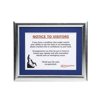 EVAC+CHAIR Reception Wall Notice by Evac+Chair (ECCHAIRNOT)