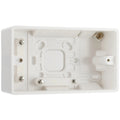 BG 878 Moulded White Round Edge 2 Gang 50mm | Surface Box