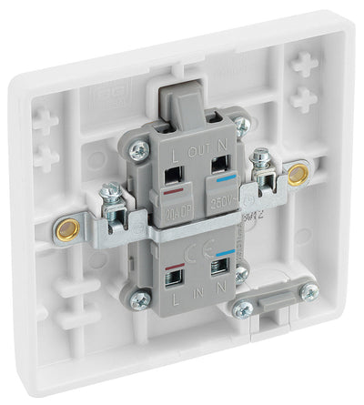 BG 832WH Moulded Round Edge | 20A DP Switch Flex Outlet 'Water Heater' Switch by British General (BG-832WH)