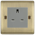 BG Nexus Metal Antique Brass 13A Unswitched Socket NAB23G