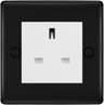 BG Nexus Metal Matt Black 13A Unswitched Socket NFB23W by British General (BG-NFB23W)