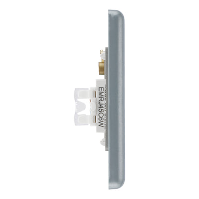 BG MC5RJ451 Metal Clad | 1 Gang RJ45 Ethernet Socket by British General (BG-MC5RJ451)