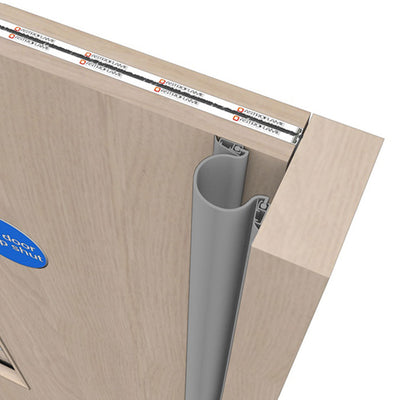 Other Door Hardware: Astro Finger Guardian Front and Rear for Centre Pivot or Butt Hinged Doors Black / Front Devices / 1950mm by Astroflame (ASTRO-AFFGUBLKF)