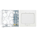 BG Evolve Pearlescent White Fan Isolator Switch PCDCL15W with 35mm Steel Back Box