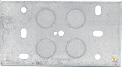 BG HGS07 2 Gang 47mm Steel Knockout Box by British General (BG-HGS07)