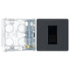 BG Evolve Matt Grey 1 Gang Master Telephone Outlet PCDMGBTM1B with 35mm Steel Back Box