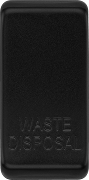 BG RRWDISFB Nexus Grid Matt Black 'WASTE DISP' Grid Rocker by British General (BG-RRWDISFB-Shopify-SA_1)