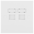BG 9RJ45/2 Moulded Square Edge | White | 2 Gang RJ45 Screw Terminal Telephone Socket
