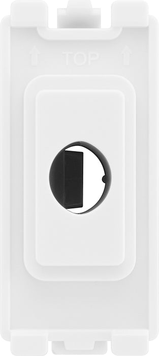 BG RPCDWFLEX Evolve Grid White 10mm Flex Outlet Module