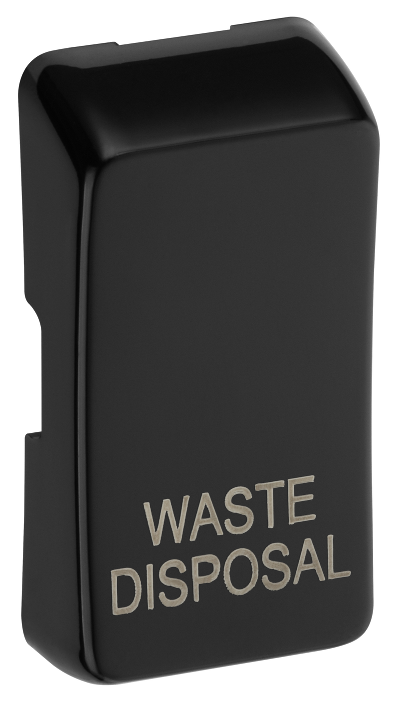 BG RRWDISPCDB Evolve Grid Black 'WASTE DISPOSAL' Rocker