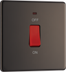 BG FBN74 Nexus Screwless Flat-Plate Double Pole Cooker Switch 45A by British General (BG-FBN74)