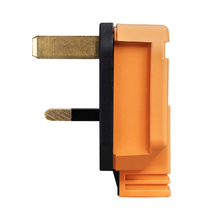 Masterplug Uk Masterplug UK Mains Plug, 13A Orange, Cable Mount