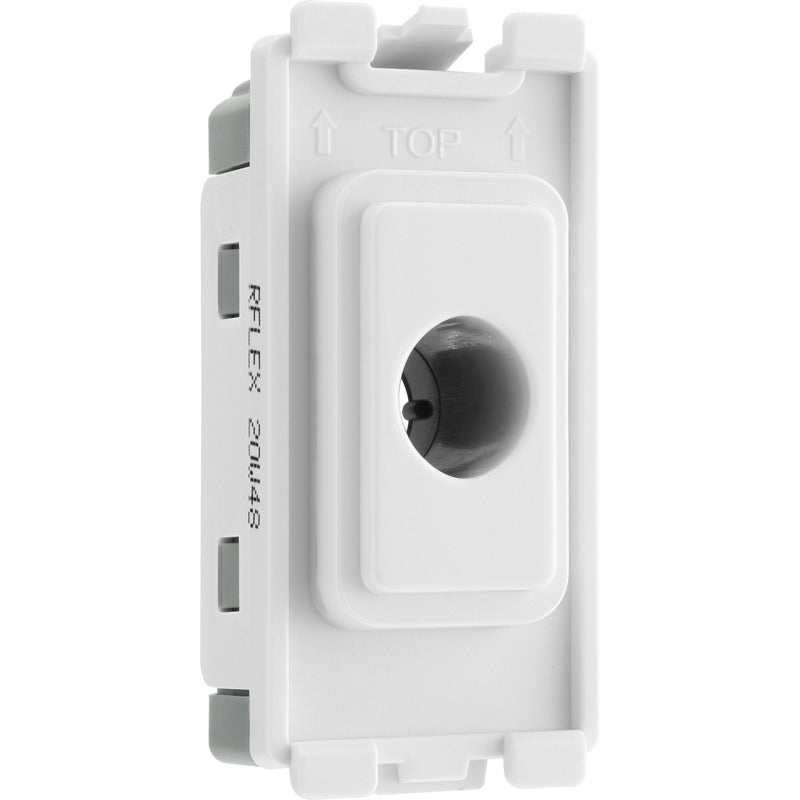 BG RFLEX Nexus Grid White 10mm Flex Outlet Module