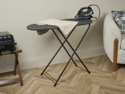 Corby Berkshire Ironing Centre in Dark Grey with Sherwood 2000W Steam Iron - UK Plug