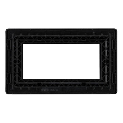 BG Evolve Matt Grey 4G Euro Plate with 2X USB-A Dual Chargers – Black Insert