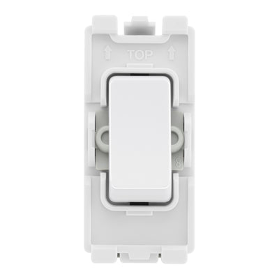 BG Evolve Pearlescent White 4 Gang Light Switch 3x Dual Mode LED Dimmer 1x 2 Way Custom Switch