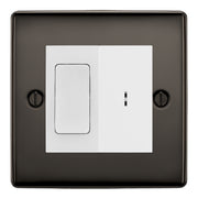 BG Nexus Black Nickel 20A Secret Key Switch with 20A Double Pole Switch - White Insert