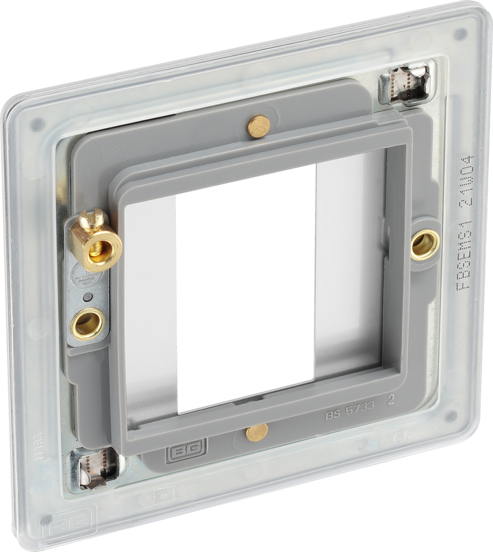 FBSEMS1 Back - The Euro module range from British General combines plates and interchangeable modules so you can configure your own bespoke switches and sockets.