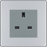 BG Nexus Screwless Polished Chrome 13A Unswitched Socket FPCUSSG by British General (BG-FPCUSSG)