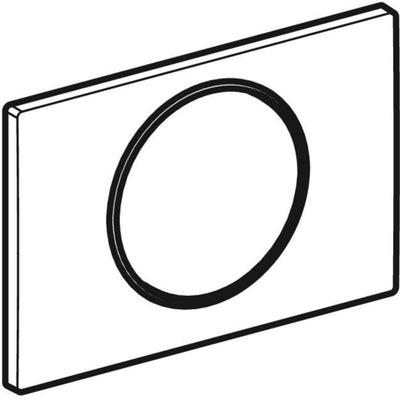 Geberit Sigma10 Round WC Single Flush Plate - Matt & Gloss Chrome - 115.758.JQ.5 by Geberit (Geberit-115.758.JQ.5)