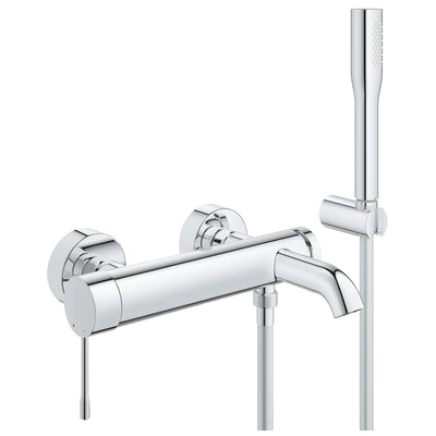 Grohe Essence Single Lever Bath Shower Mixer Tap - Chrome - 33628001