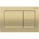 Geberit Alpha01 Square Dual Flush Plate - Brass - 115.055.QE.1
