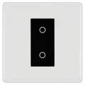 BG Nexus White Moulded Single Master Touch Dimmer Switch - Black Insert