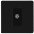 BG Nexus FFB62 Matt Black Single Isolated, Co-Axial Socket