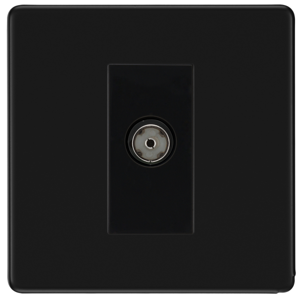 BG Nexus FFB62 Matt Black Single Isolated, Co-Axial Socket