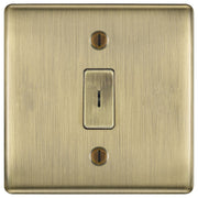 BG Nexus Metal Antique Brass 2 Way Single Pole Secret Key Switch NAB12KY by British General (BG-NAB12KY)