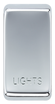 BG RRLTPC Nexus Grid Rocker Embossed (LIGHTS) - Polished Chrome by British General (BG-RRLTPC)