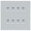 BG Polished Chrome Screwless 8 Gang Light Switch 2 Way Custom Grid Switch Mirror