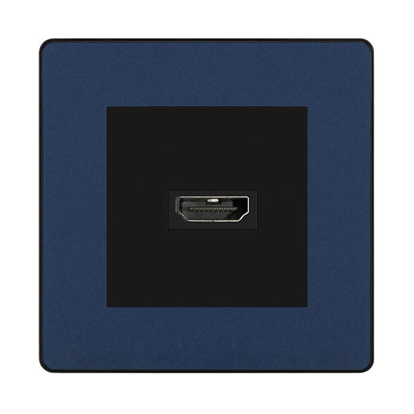 BG Evolve Matt Blue PCDDBHDMI1B 1 Gang Single HDMI Socket