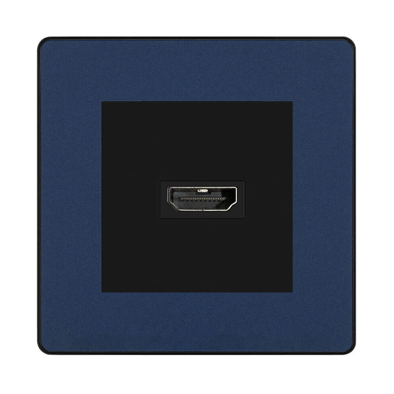 BG Evolve Matt Blue PCDDBHDMI1B 1 Gang Single HDMI Socket