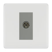 BG White Moulded Co-axial Socket NWM60G by BG Nexus (BG-NWM60G)
