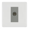 BG White Moulded Co-axial Socket NWM60G by BG Nexus (BG-NWM60G)