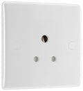 BG 829 Moulded Round Edge | White | 1 Gang 5A Unswitched Round Pin Socket
