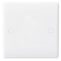 BG 894 Moulded Round Edge | White | 1 Gang Blank Plate